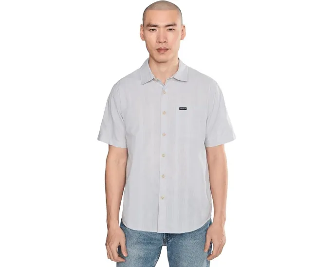 Рубашка Quiksilver Dobby Stripe Classic Woven с оксфордской полосой и нагрудным карманом