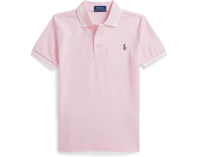 Поло Polo Ralph Lauren Kids Oxford из хлопковой сетки с воротником на пуговицах
