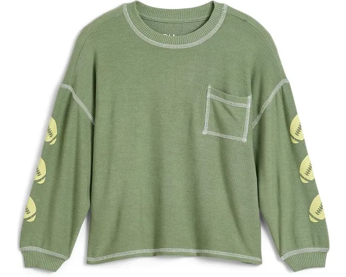 Football Pocket Crew Neck Sweatshirt (Little Kid/Big Kid)
