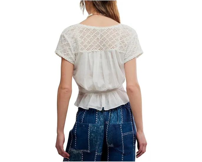 Топ с вышивкой Glimmer и кокеткой от Free People