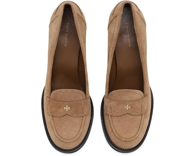 Лоферы Tory Burch Vintage на каблуке 85 мм с металлической фурнитурой