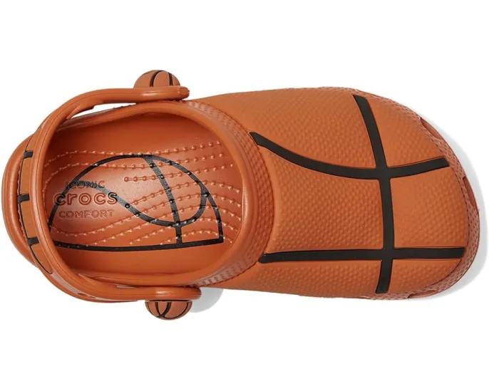 Crocs спортивные сабо Classic для малышей с футбольным принтом