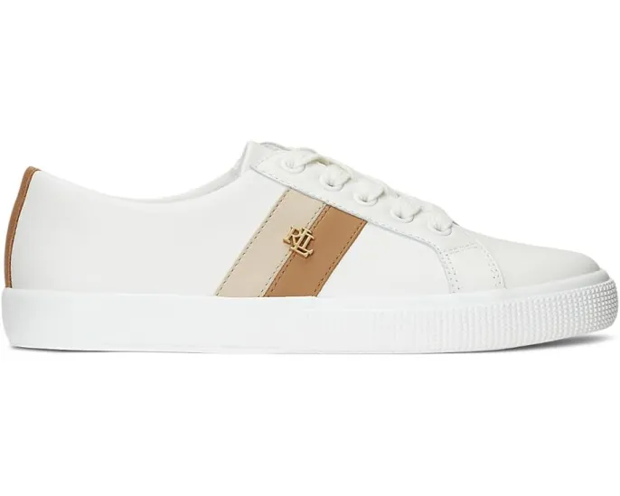 Кожаные кроссовки Lauren Ralph Lauren с амортизирующей стелькой