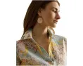 Linen Roll-Tab Sleeve Tunic