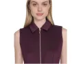 Платье Calvin Klein без рукавов с поясом и молнией из ткани скаб