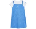 Платье Nike Lace it Up с футболкой для малышей синее