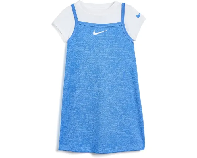 Платье Nike Lace it Up с футболкой для малышей синее