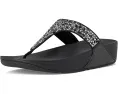 Сандалии FitFlop Lulu Crystal-Mix с микроволокном и клиновидным каблуком