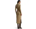 Платье миди с водолазкой и завязкой на талии Lauren Ralph Lauren