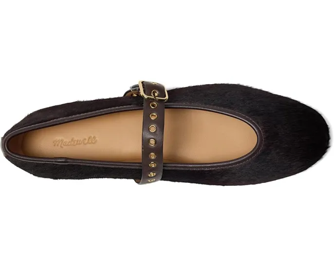 Балетки Madewell Remy Mary Jane с ремешком и принтом под телячью кожу