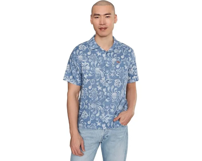 Рубашка RVCA Alvarez Aloha Short Sleeve с цветочным принтом и карманами