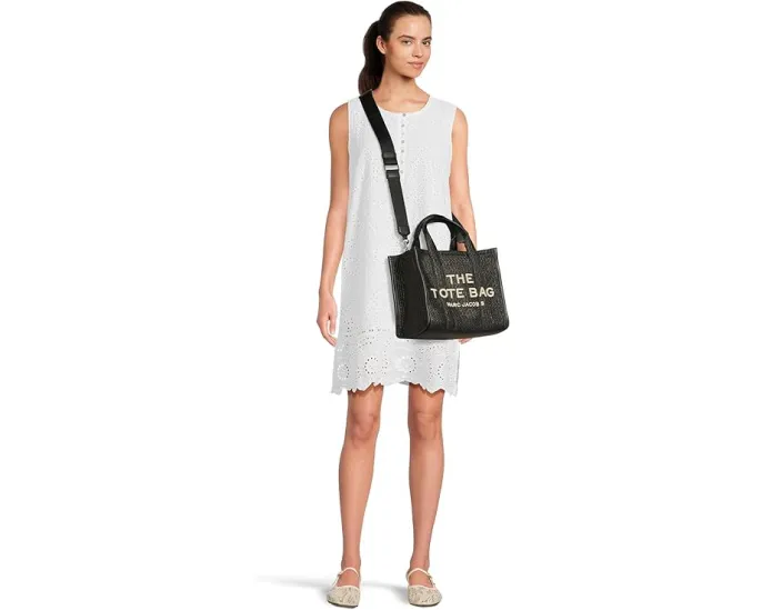 Сумка тоут Marc Jacobs The Woven Medium Tote Bag из ткани с плетеным узором