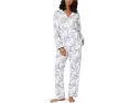 Пижамный комплект Bedhead PJs из фланели с длинными рукавами и тематикой Парижа
