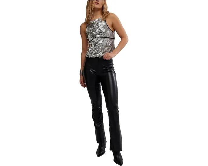 Топ Free People James Sequin с пайетками на тонких регулируемых бретелях