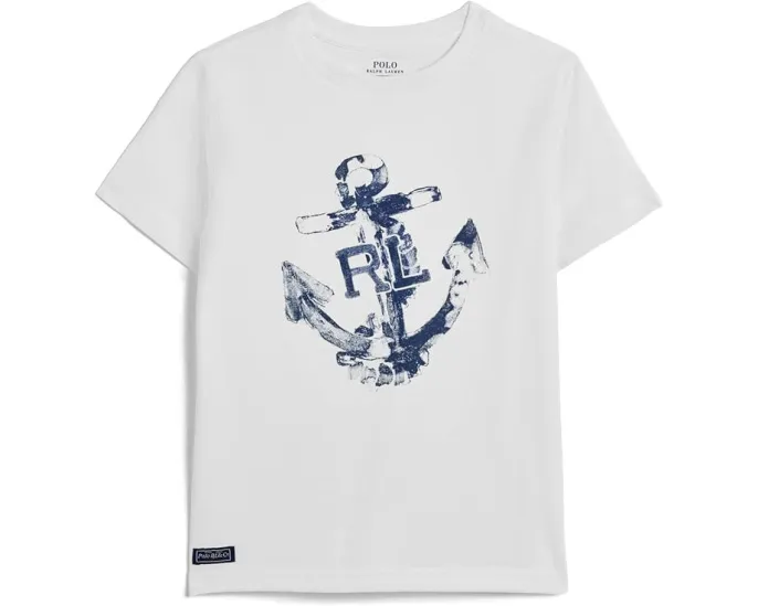 Футболка Anchor-Print Cotton Jersey для малышей от Polo Ralph Lauren