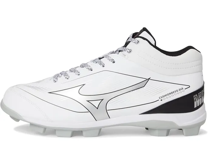 Бутсы Mizuno Cushionrevo Diamond Mid TPU для бейсбола с поддержкой голеностопа