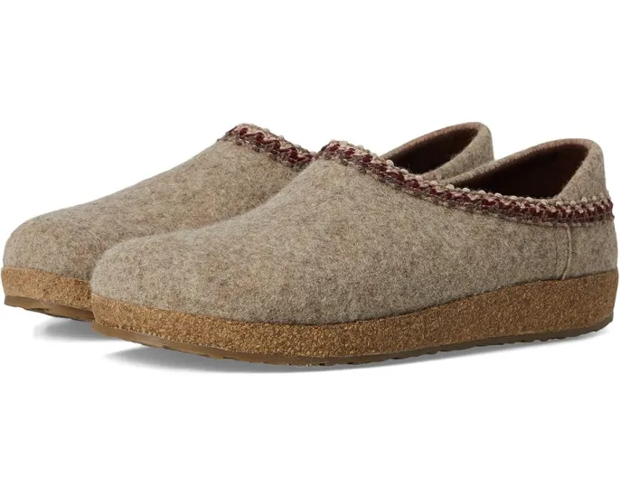 Haflinger Домашние тапочки GZH Zigzag с шерстяной стелькой и декором