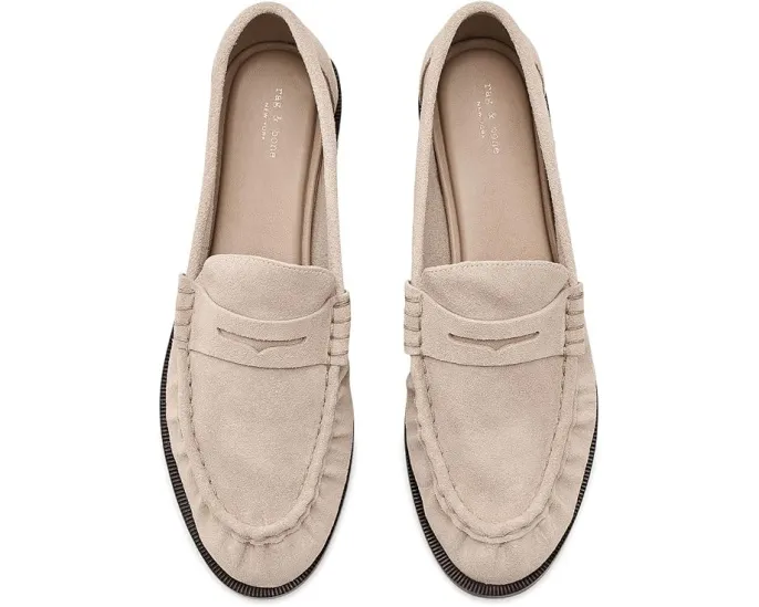 Лоферы rag & bone Lexi из лаковой кожи с мокасиновым носком