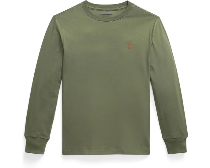 Хлопковая футболка с длинным рукавом Polo Ralph Lauren Kids для старших детей