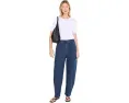Брюки Eileen Fisher Stretch Denim из хлопка с разрезами на щиколотках
