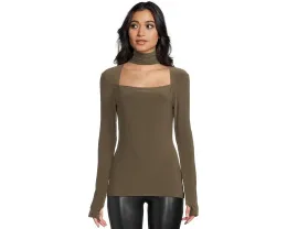 Топ Norma Kamali с длинным рукавом и вырезом sweetheart