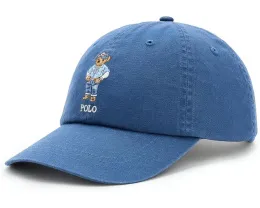 Кепка Polo Bear Twill Ball Cap с вышитым медведем и изогнутым козырьком