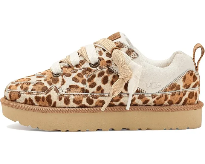Кроссовки UGG Lo Lowmel Plains с принтом леопарда и двойной шнуровкой