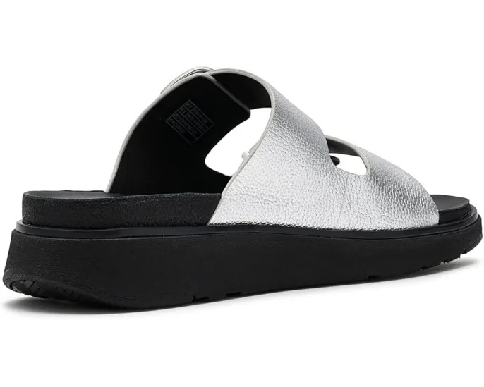 Сандалии FitFlop Gen FF Buckle Tumbled Leather Two Bar на платформе