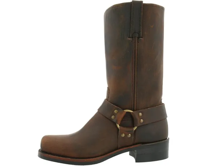 Ковбойские ботинки Frye Harness 12R из грубой кожи с упором