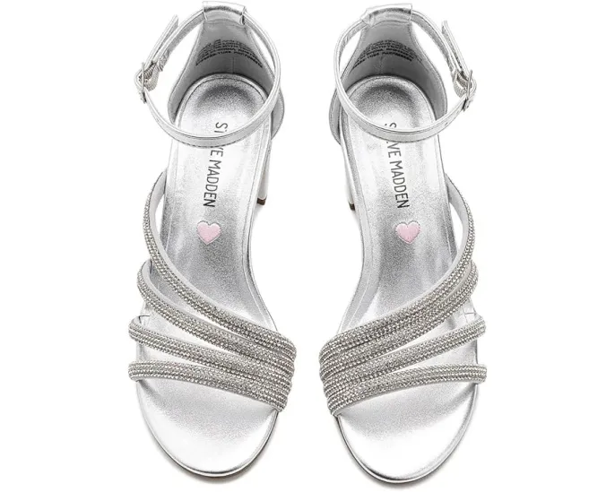 Детские сандалии Steve Madden Kids Haze с ремешками, украшенными стразами