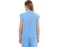 Полосатая рубашка Petite Striped Gauze Resort от NIC+ZOE из хлопка
