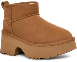 Ботинки UGG Classic Ultra Mini New Heights на высокой платформе с подкладкой UGGplush