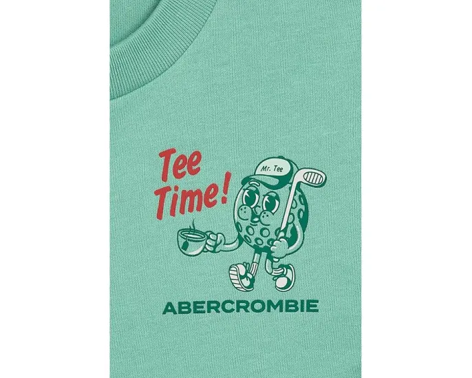 Футболка Tee Time для детей от abercrombie kids с принтом