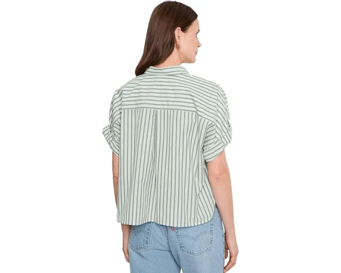 Lilla P Полосатая oversize рубашка долман с застежкой на пуговицы