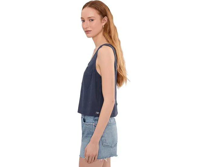 Топ Toad&Co Taj Hemp Button Back из конопли с V-образным вырезом