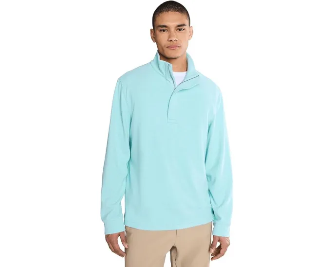 Vineyard Vines Свитшот Calmwater на четверть молнии из переработанных материалов