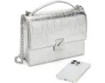 Сумка через плечо Kate Spade New York из мятой металлической кожи с цепочкой и верхней ручкой
