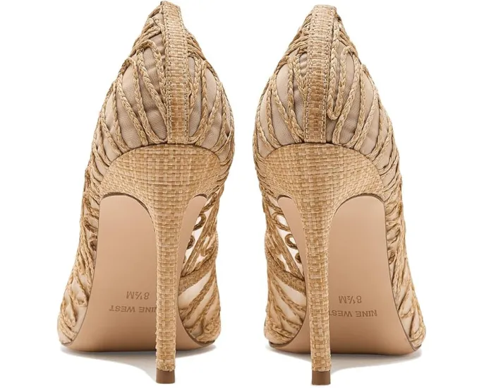 Туфли-лодочки Frista от Nine West на высокой шпильке с плетеными деталями