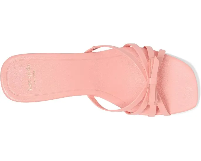 Сандалии Carolina из тисненой кожи на низком каблуке kitten heel