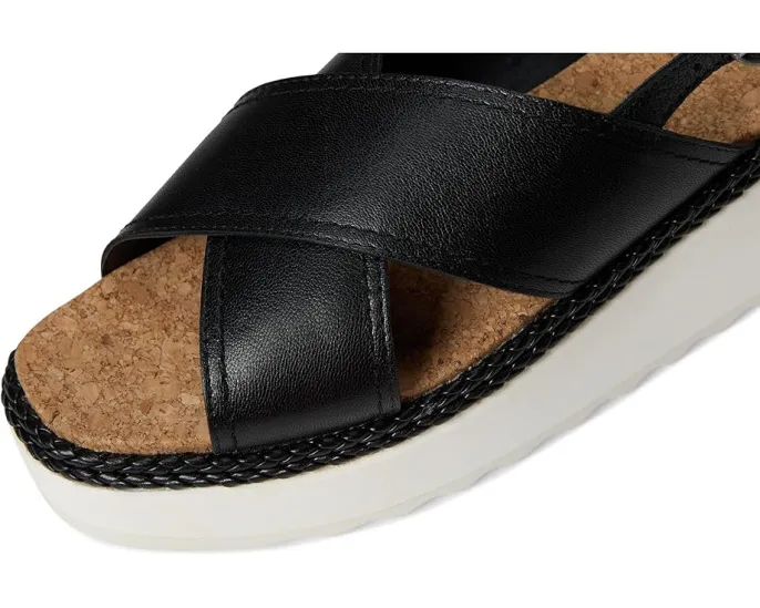Сандалии Pebina Cross Band Wedge от Lucky Brand с перекрещивающимися ремешками и каблуком-клином