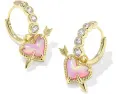 Серьги-конго Kendra Scott Ari Heart Arrow с кубическим цирконием