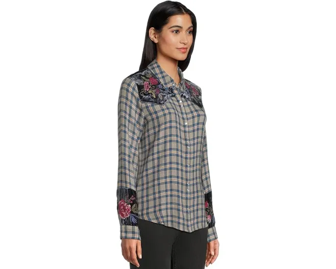 Рубашка в стиле вестерн с пышными рукавами Johnny Was