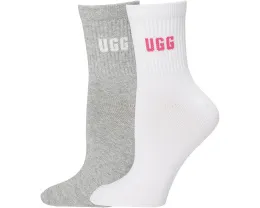 Набор носков Quinlin Logo Quarter 2 Pack от UGG с переработанными материалами