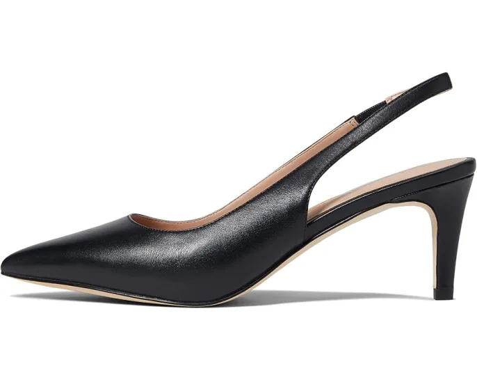 Cole Haan лодочки Vandam на каблуке 65 мм с леопардовым принтом и открытой пяткой