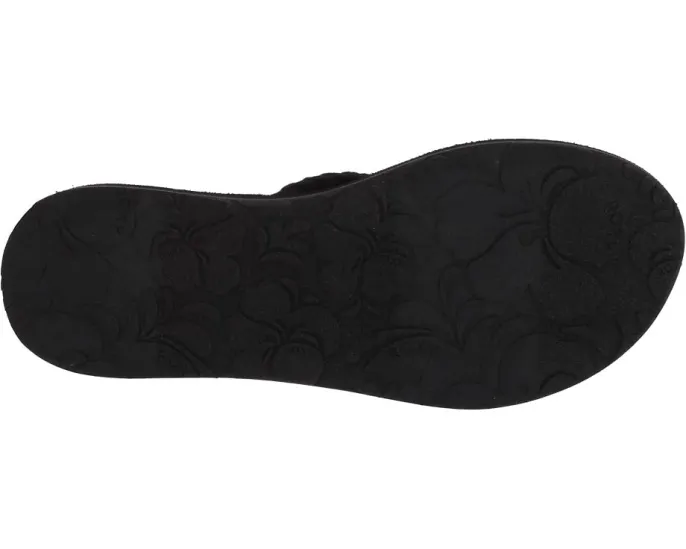 Шлепанцы Roxy Porto III из плетеного текстиля на легкой подошве