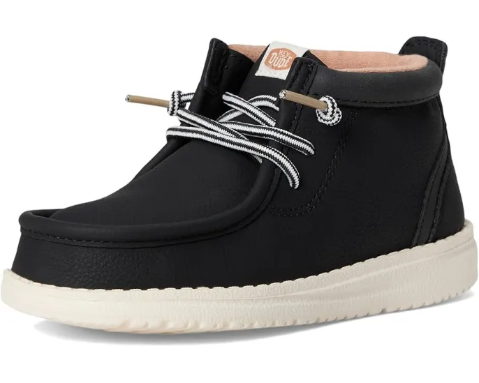 Детские ботинки Hey Dude Kids Wally Mid Classic с подкладкой из полиэстера