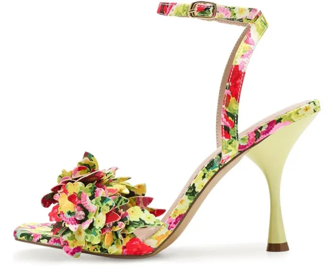 Туфли Blue by Betsey Johnson Hilley с цветным каблуком и аппликацией цветка