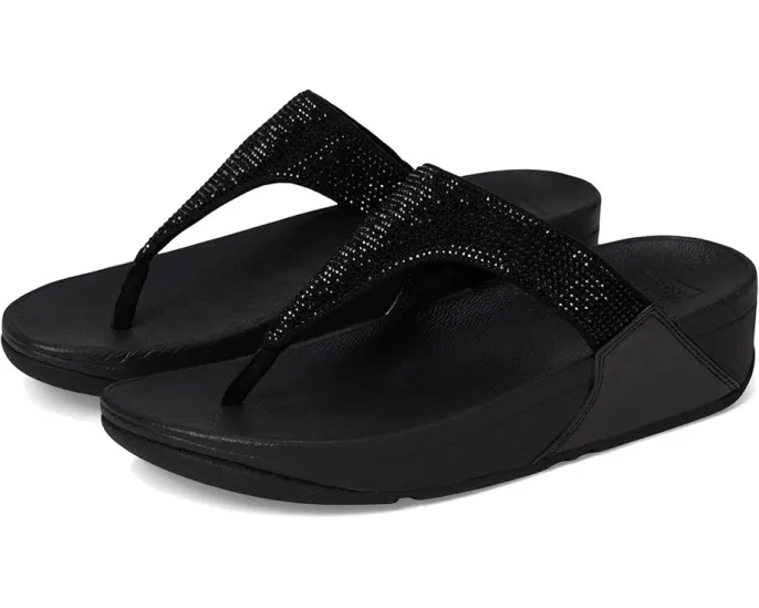 Сандалии FitFlop Lulu с кристаллами и анатомической стелькой MicroWOBBLEBOARD