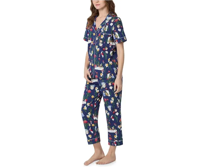 Пижамный комплект Bedhead PJs с короткими рукавами и укороченными брюками