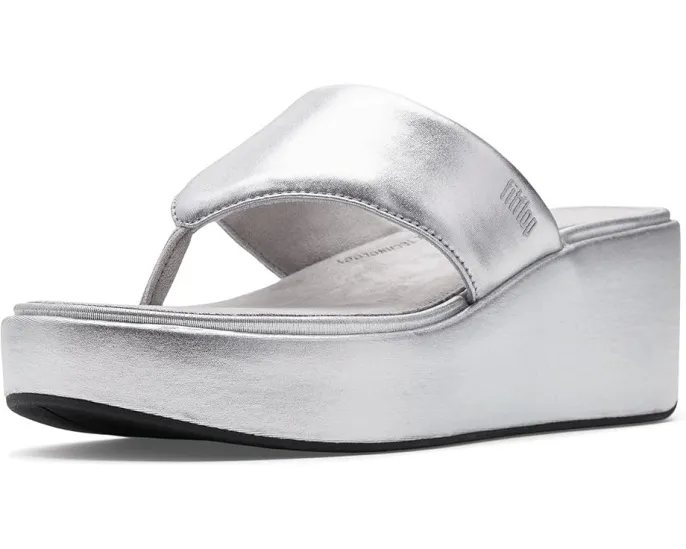 FitFlop Сандалии Platfforms Wedge Toe-Post на танкетке с ремешком и пряжкой